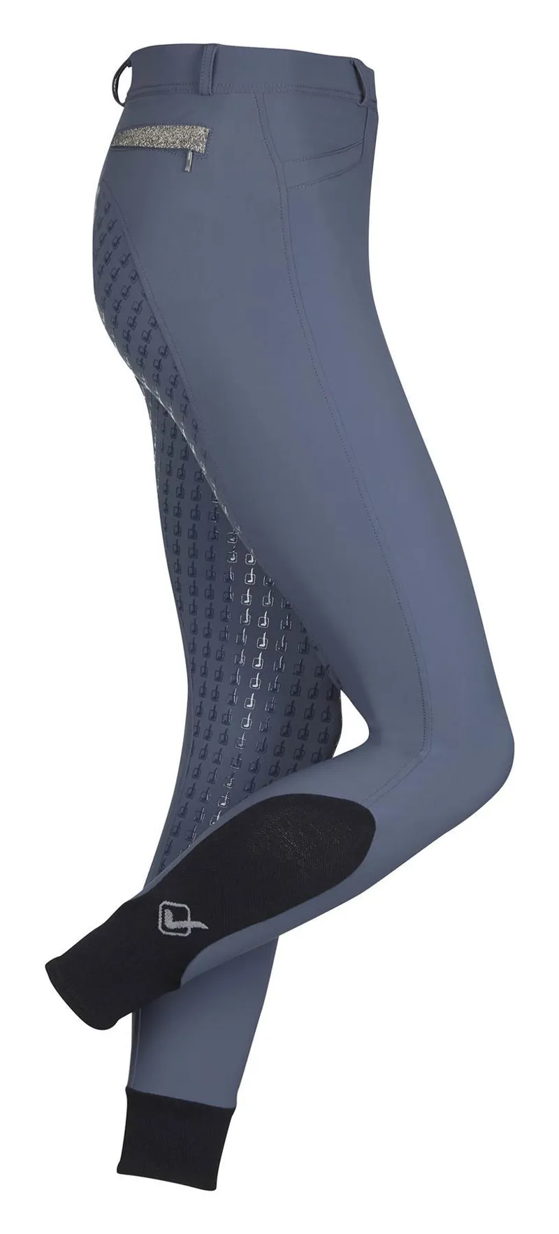 LeMieux Dynamique Full Seat Breeches Ice Grey - Image 2