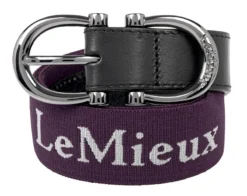 LeMieux Elasticated Belt Aubergine