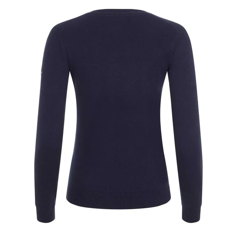 LeMieux Elite Ladies V-Neck Jumper Navy - Image 2