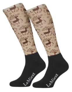 LeMieux Footsie Sock Prancing Reindeer