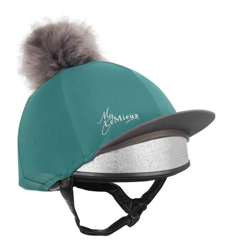 LeMieux Pom Hat Silk Peacock