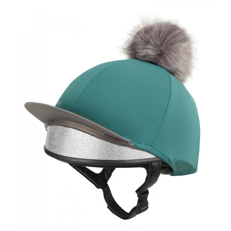 LeMieux Pom Hat Silk Peacock - Image 2
