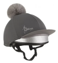LeMieux Pom Hat Silk Slate Grey
