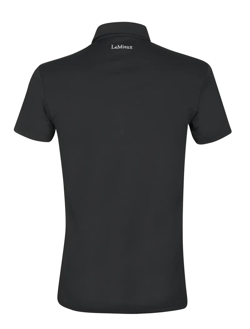 LeMieux Mens Polo Shirt Black - Image 4