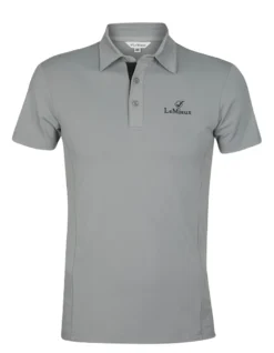 LeMieux Mens Polo Shirt Grey