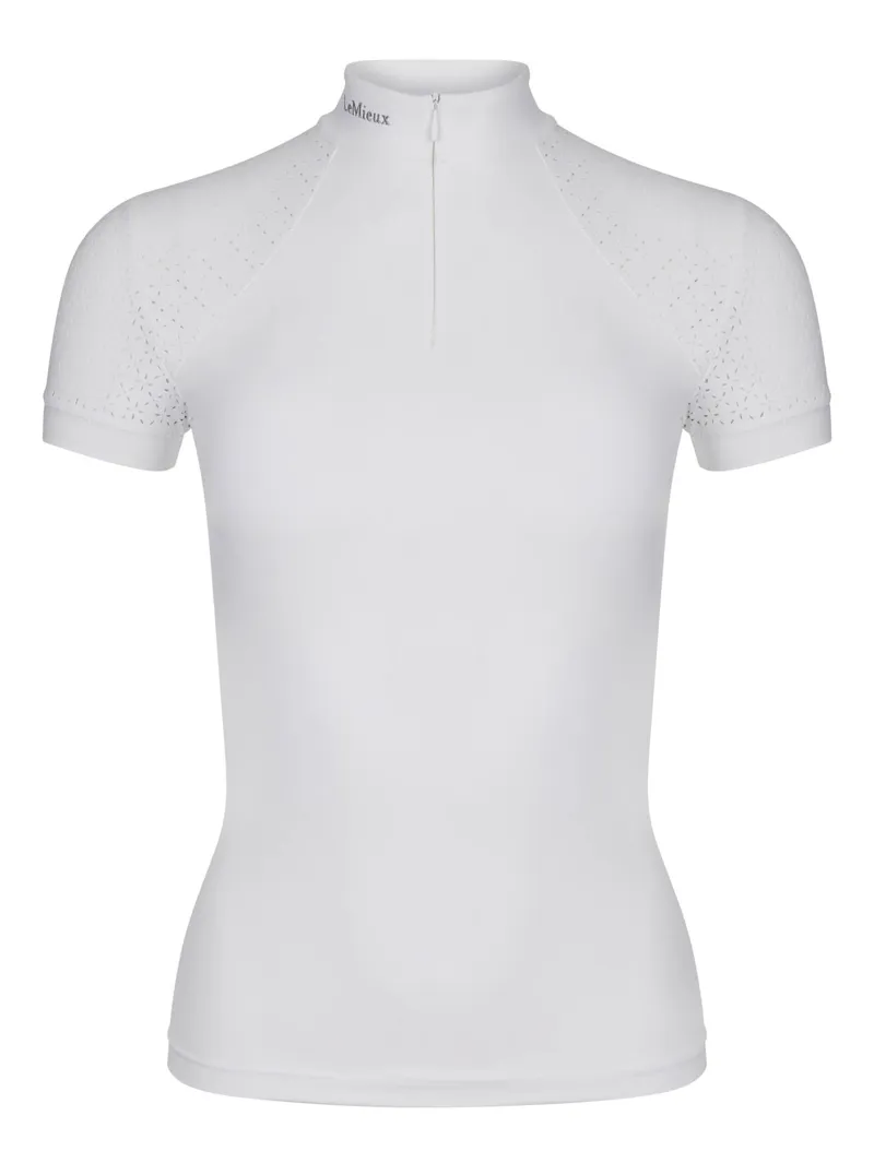 LeMieux Olivia Short Sleeve Show Shirt White