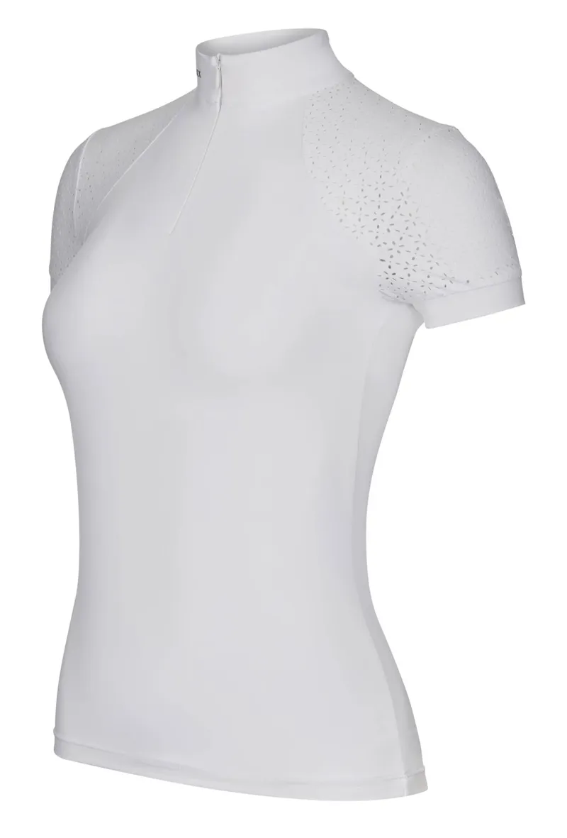 LeMieux Olivia Short Sleeve Show Shirt White - Image 4