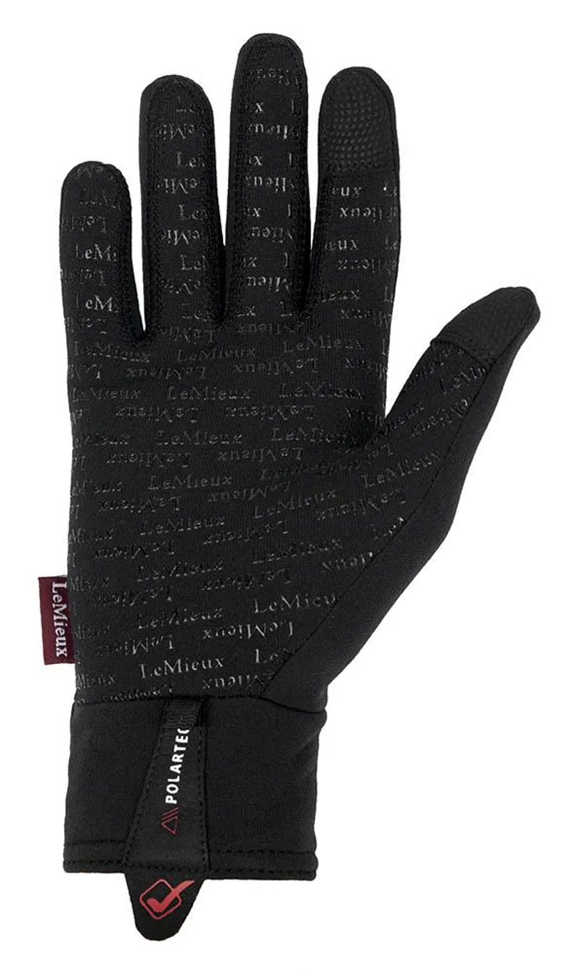 LeMieux PolarTec Glove Black - Image 2