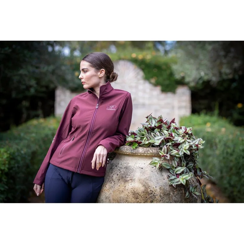 LeMieux Team Soft Shell Jacket Burgundy - Image 4