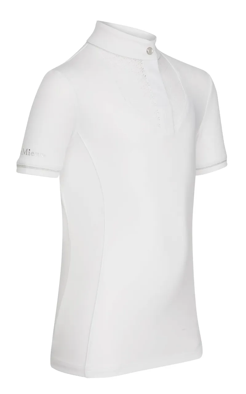 LeMieux Young Rider Belle Show Shirt White - Image 2