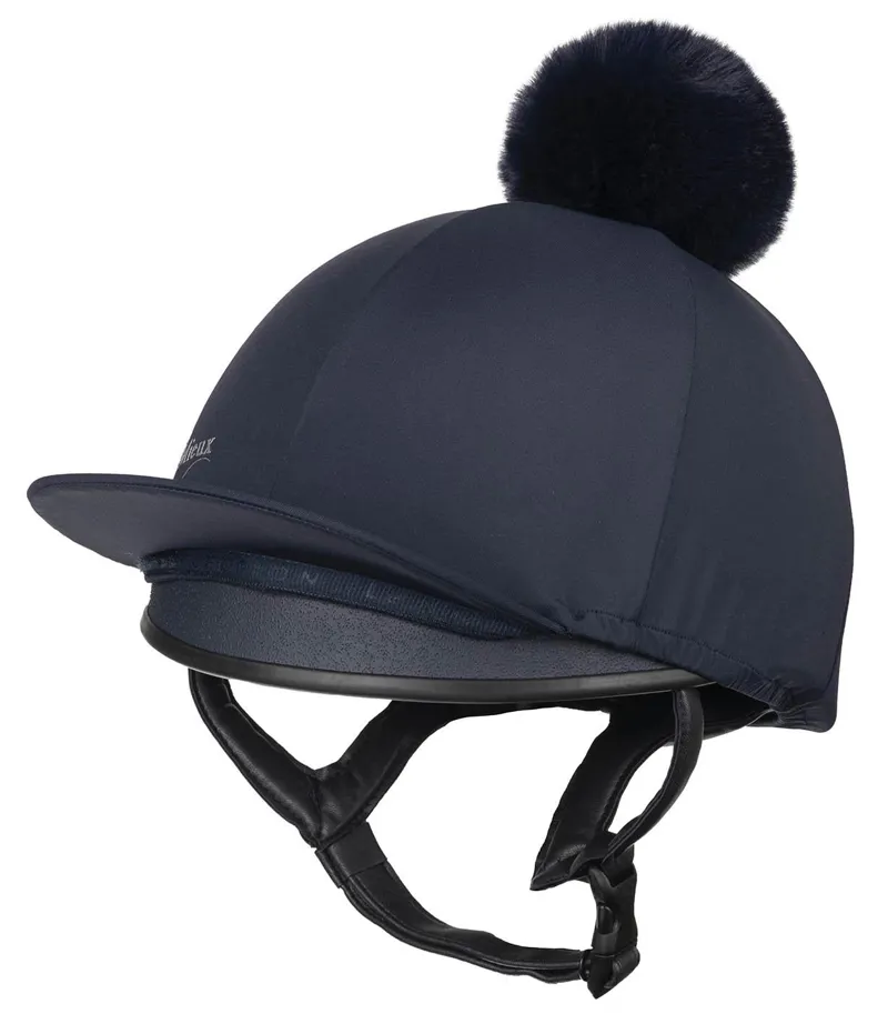 LeMieux Young Rider Hat Silk Indigo - Image 3