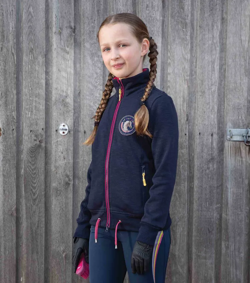 Premier Equine Lillio Girls Riding Jacket Navy
