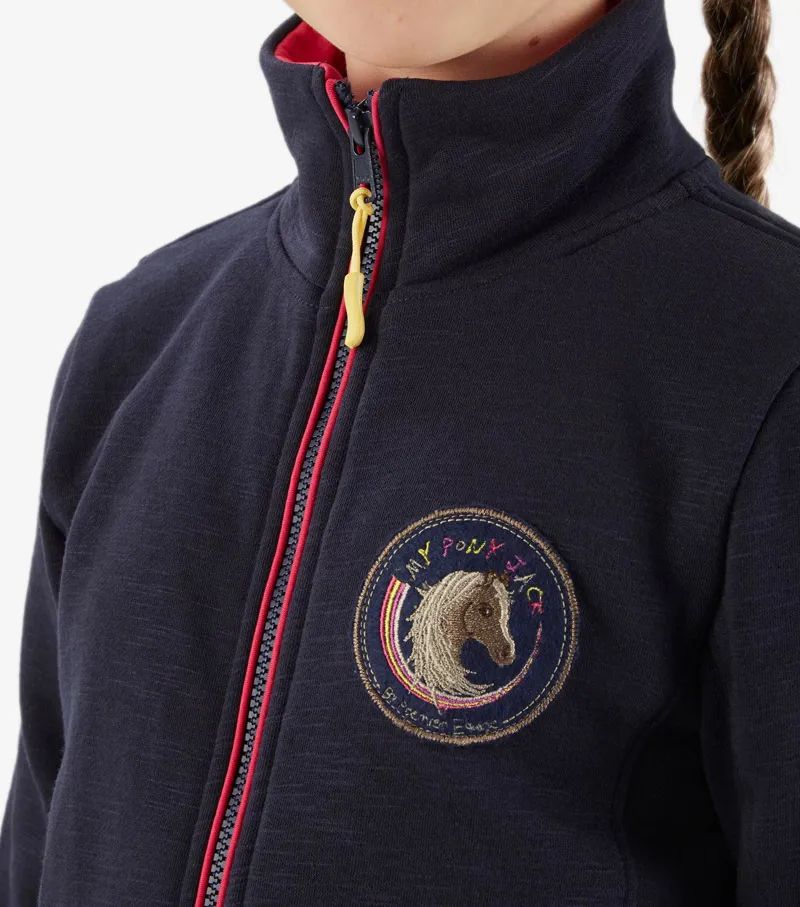 Premier Equine Lillio Girls Riding Jacket Navy - Image 4