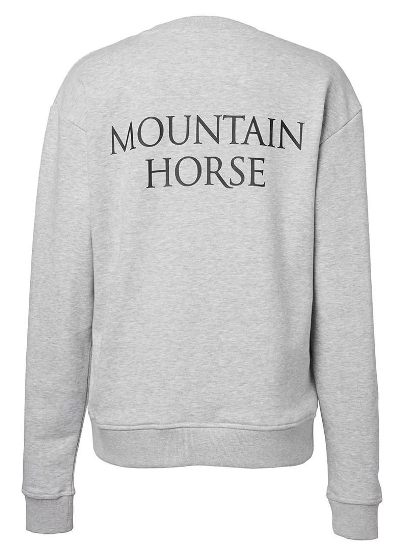 Mountain Horse Sweatshirt Grey Melange - Image 3