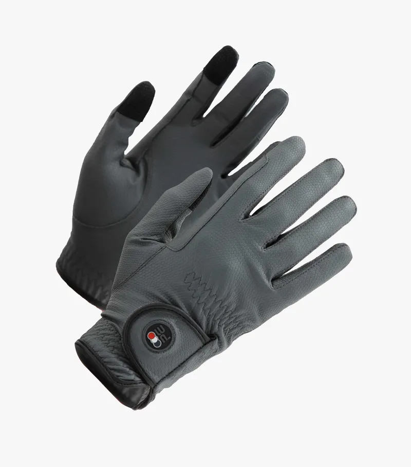 Premier Equine Metaro Ladies Riding Gloves Grey