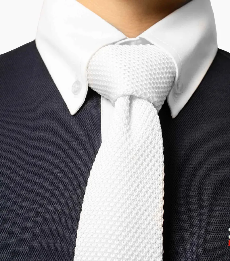 Premier Equine Mini Giulio Boy's Long Sleeve Show Shirt Navy - Image 4