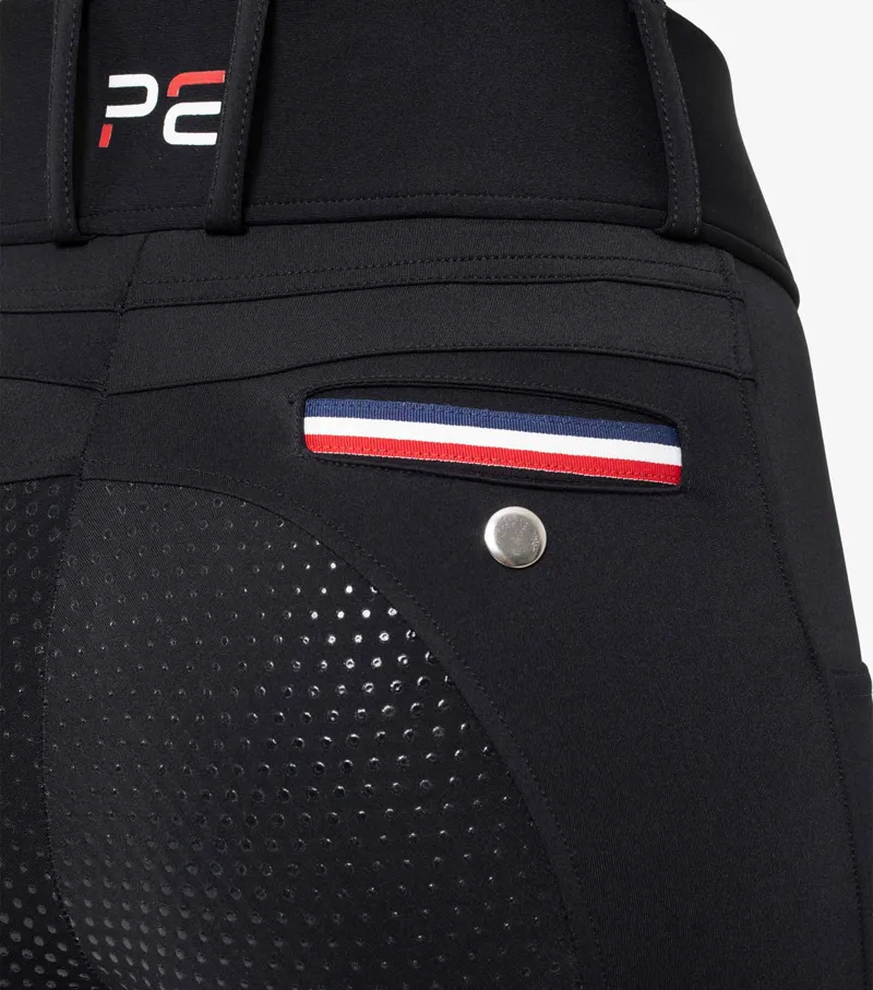 Premier Equine Mirillo Ladies Full Seat Gel Riding Tights Black - Image 5