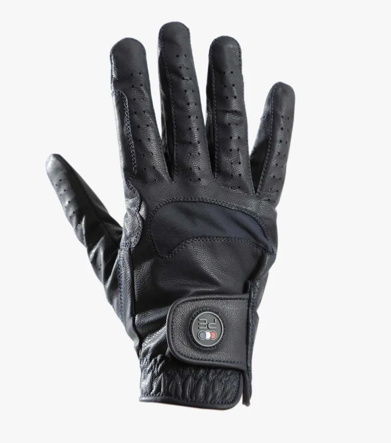 Premier Equine Mizar Ladies Leather Riding Gloves Navy - Image 3