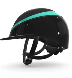 Charles Owen My Halo CX Custom Hat - Black Crystal / Black Gloss / Spearmint Gloss Halo