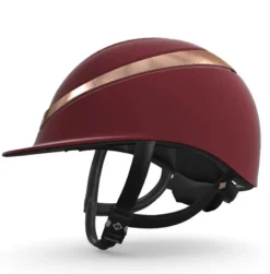 Charles Owen My Halo CX Custom Hat - Maroon Matt / Maroon Matt / Rose Gold Halo