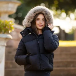 LeMieux Young Rider Gia Puffer Jacket Navy