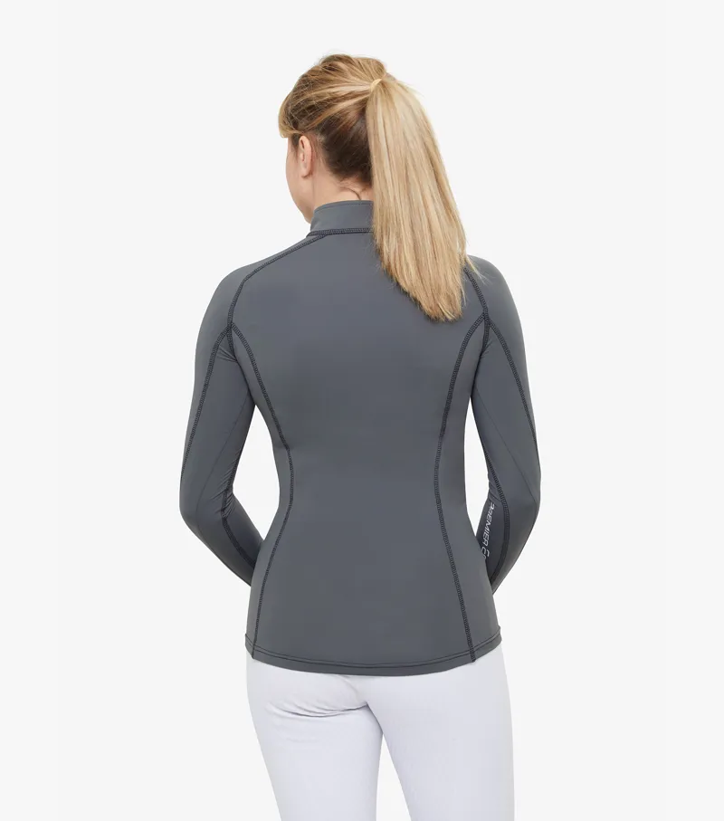 Premier Equine Ombretta Ladies Technical Riding Top Anthracite Grey - Image 3