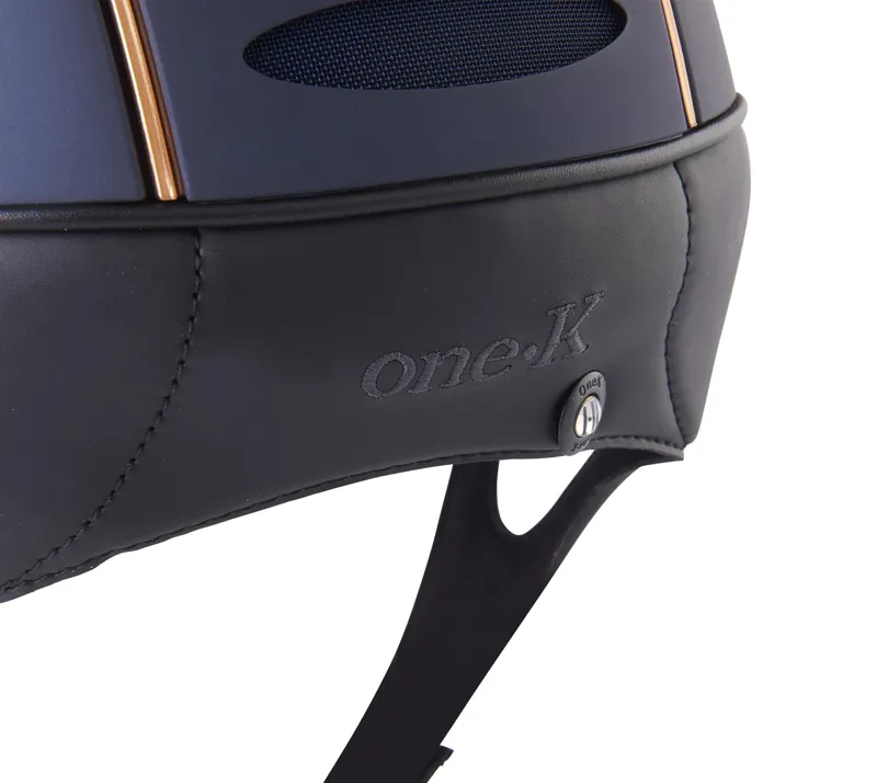 One K Defender Air Rose Gold Helmet Navy - Image 4