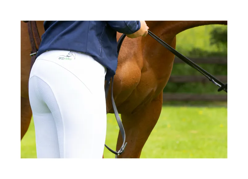 EcoRider Bamboo Competition Breeches - White - Image 2
