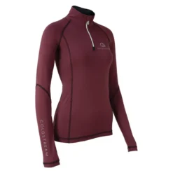 Coldstream Lennel Base Layer In Windsor Wine/Black