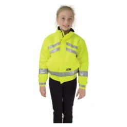 Hy Viz Reflective Waterproof Children's Blouson In Yellow