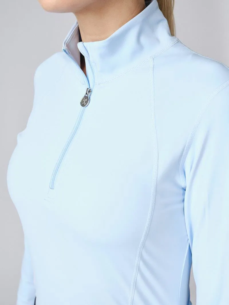 PS Of Sweden Wivianne Half Zip Base Layer Clear Sky - Image 3