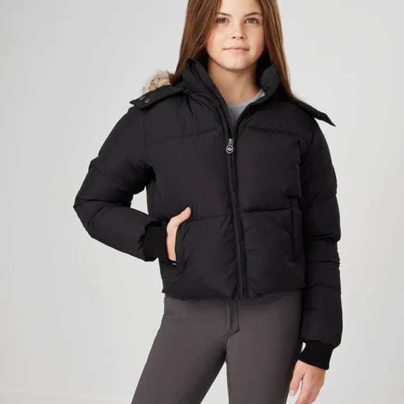 LeMieux Young Rider Gia Puffer Jacket Black - Image 2