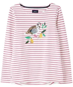Joules Harbour Lux Jersey Top - Pink Partridge