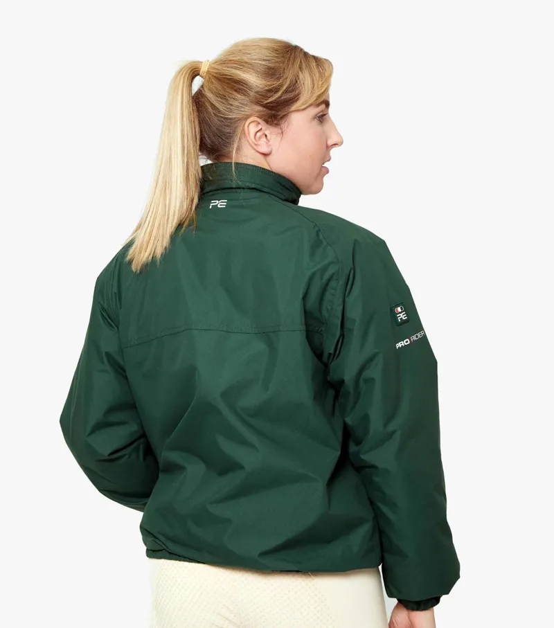 Premier Equine Pro Rider Unisex Waterproof Riding Jacket Green - Image 3