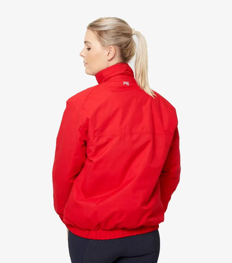 Premier Equine Pro Rider Unisex Waterproof Riding Jacket Red - Image 4