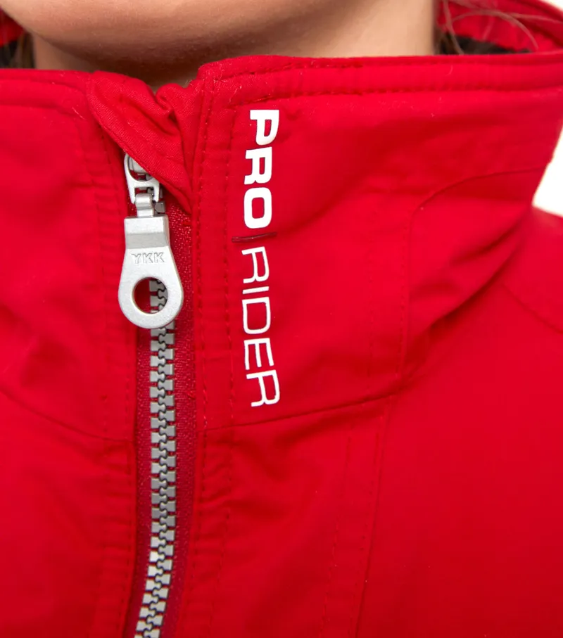 Premier Equine Pro Rider Unisex Waterproof Riding Jacket Red - Image 5