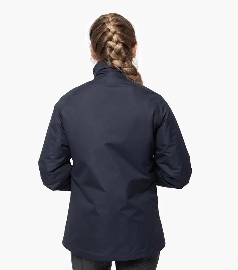 Premier Equine Pro Tech Rider Ladies Waterproof Riding Jacket Navy - Image 3