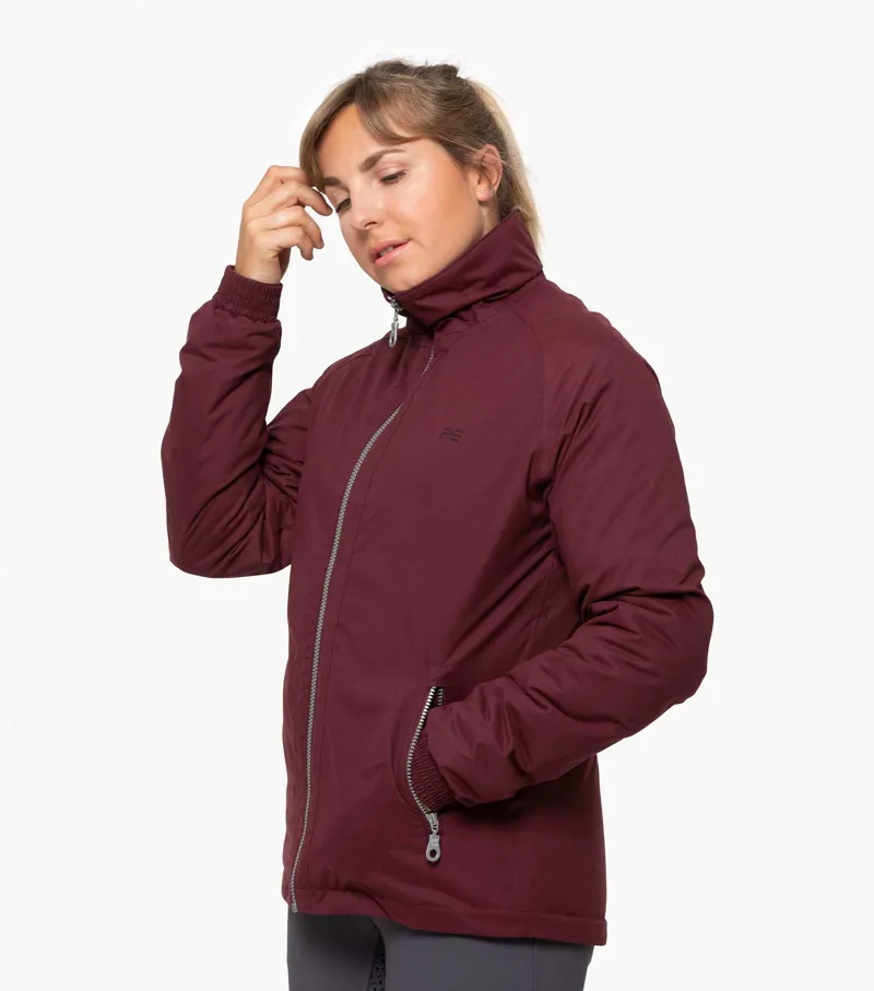 Premier Equine Pro Tech Rider Ladies Waterproof Riding Jacket Wine - Image 3