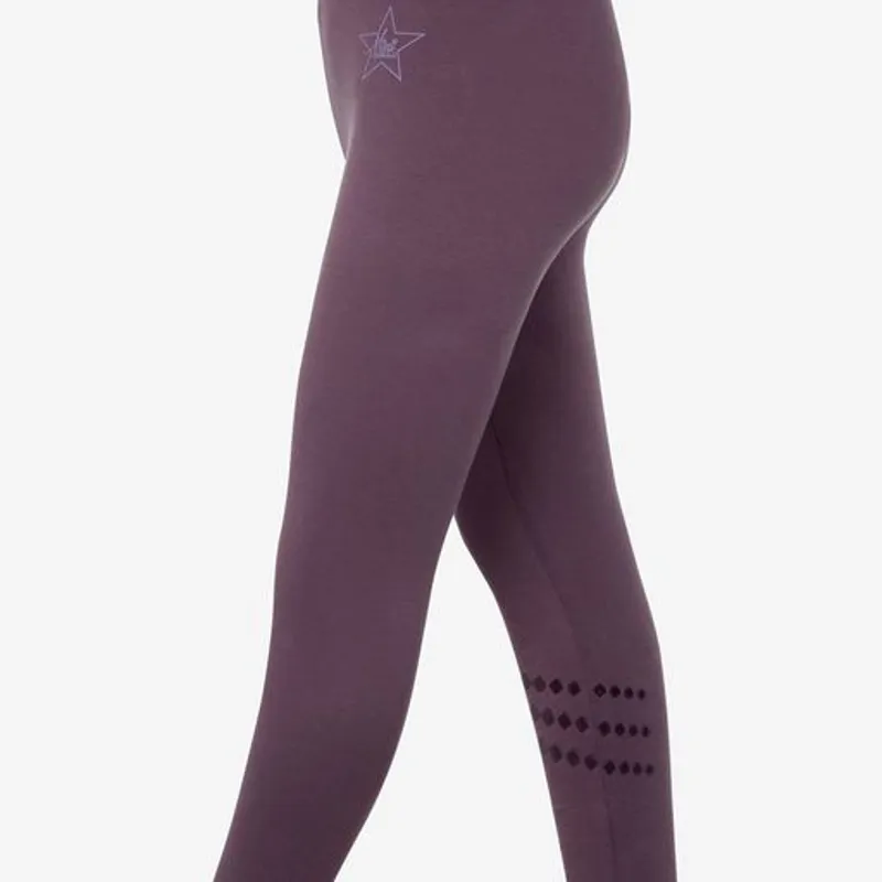 LeMieux Mini Leah Riding Legging 2 Pack Wisteria-Dove - Image 2