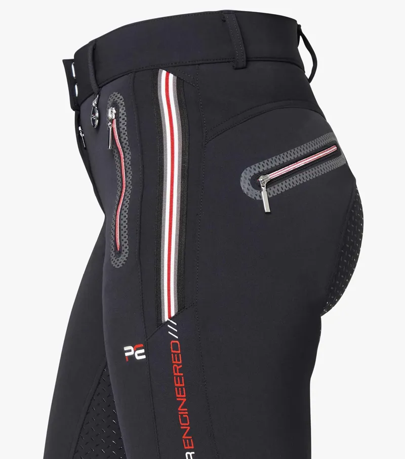 Premier Equine Ralla Ladies High Waist Full Seat Gel Breeches Black - Image 4