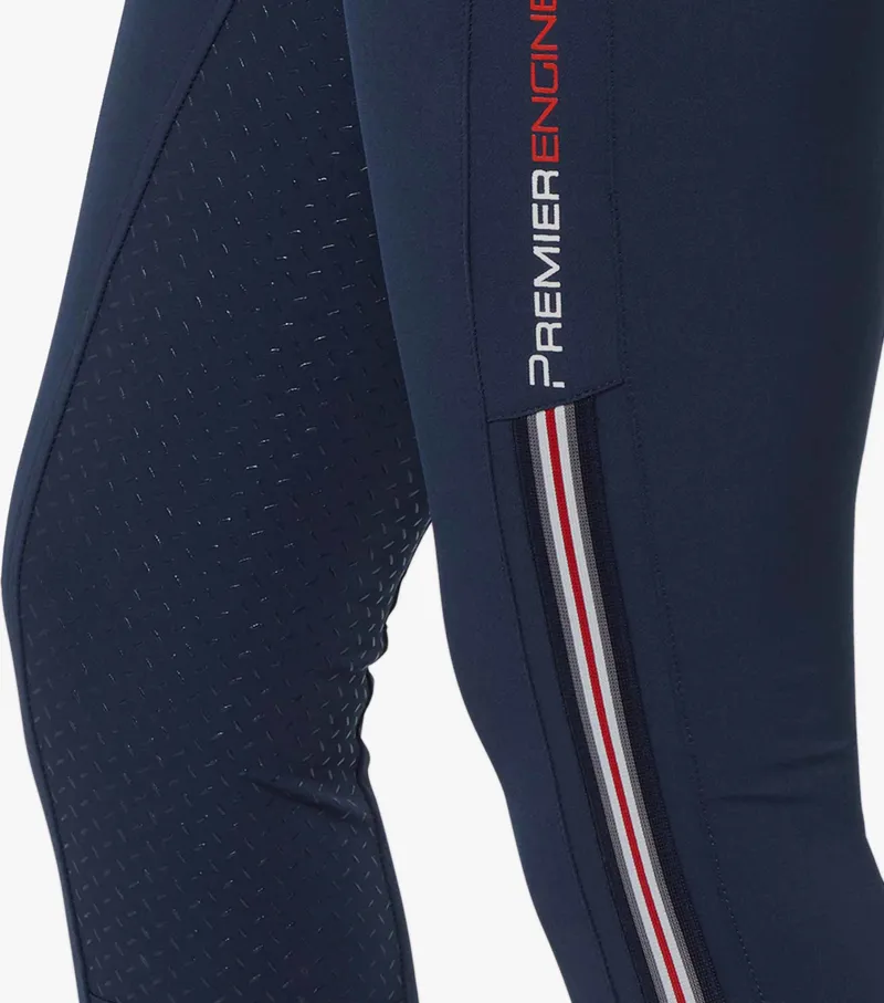 Premier Equine Ralla Ladies High Waist Full Seat Gel Breeches Navy - Image 6