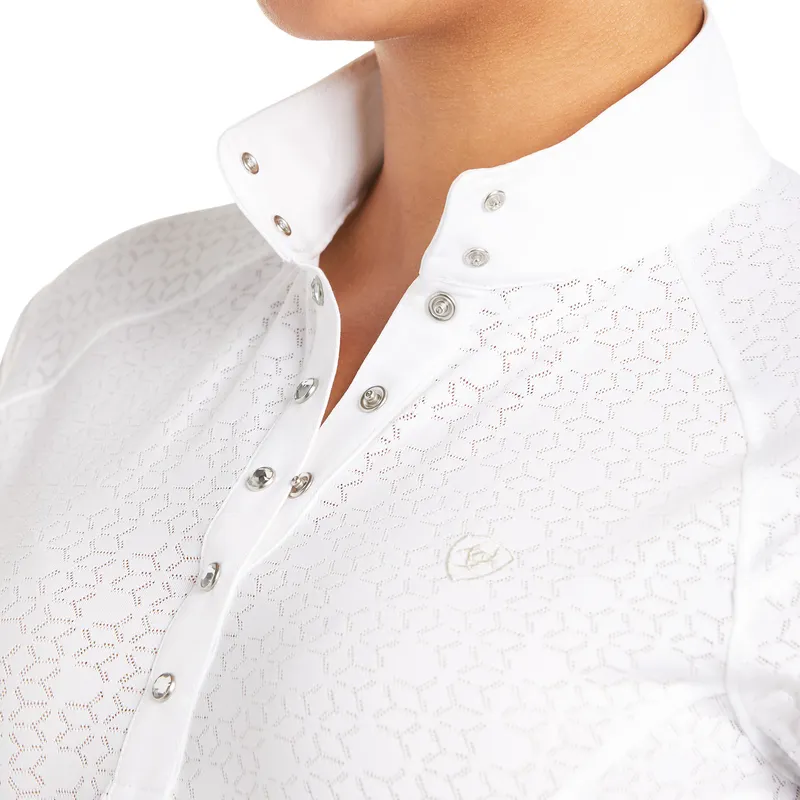 Ariat Women's Showstopper Show Shirt White - Image 3