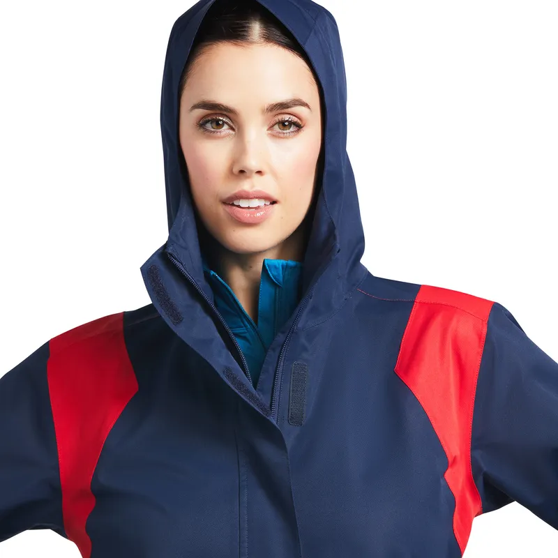 Ariat Women's Spectator Waterproof Jacket Team Navy - Image 4