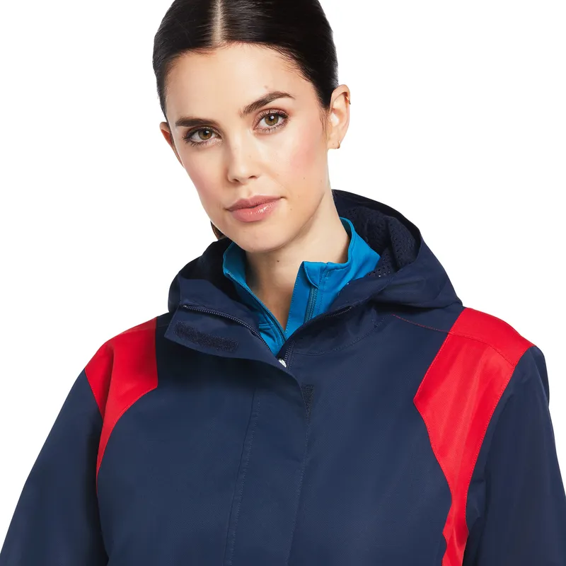Ariat Women's Spectator Waterproof Jacket Team Navy - Image 5