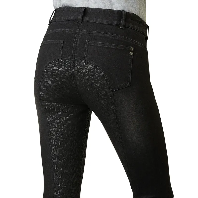 Ariat Women's Halo B Denim Full Seat Breech Black - Image 4