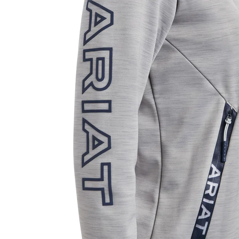 Ariat Women's Byron Full Zip Hoodie Heather Grey - Image 3