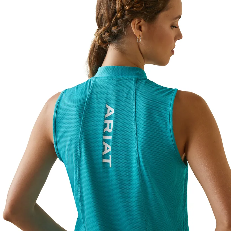 Ariat Women's Hailey 1/4 Zip Baselayer Viridian Green - Image 5