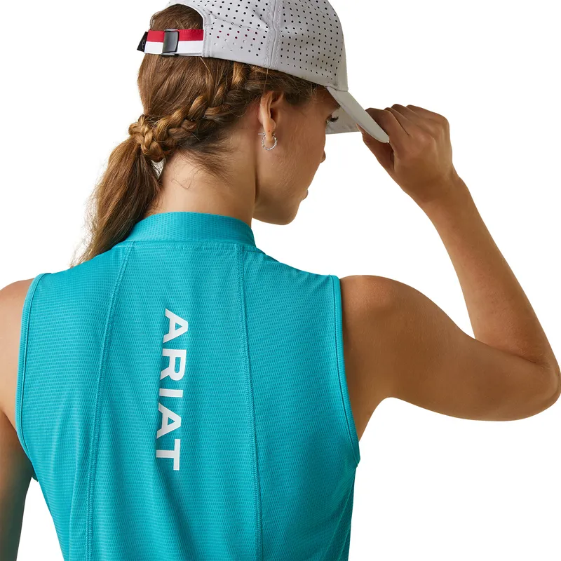 Ariat Women's Hailey 1/4 Zip Baselayer Viridian Green - Image 6