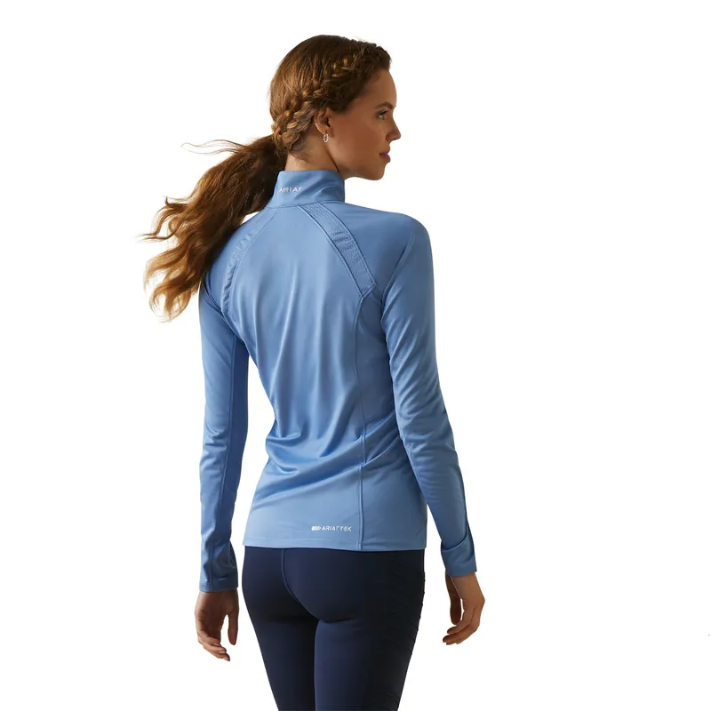 Ariat Women's Sunstopper 2.0 1/4 Zip Baselayer Ashleigh Blue - Image 2