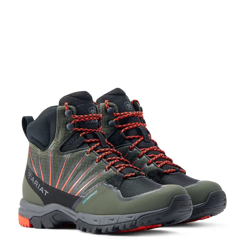 Ariat WMS Skyline Solaris Waterproof Boot Forest/Orange - Image 4